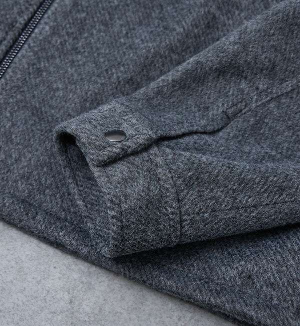 ABAHOUSE「【AH ABAHOUSE】クロップド ダブルジップアップ シャギーブルゾン」|ブルゾン・スタジャン|