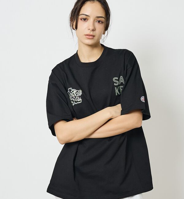 ABAHOUSE「【YOIDORE/ヨイドレ】 酒愛好家　刺繍Tシャツ/SAKE ネオンプリントＴ」|Tシャツ・カットソー|