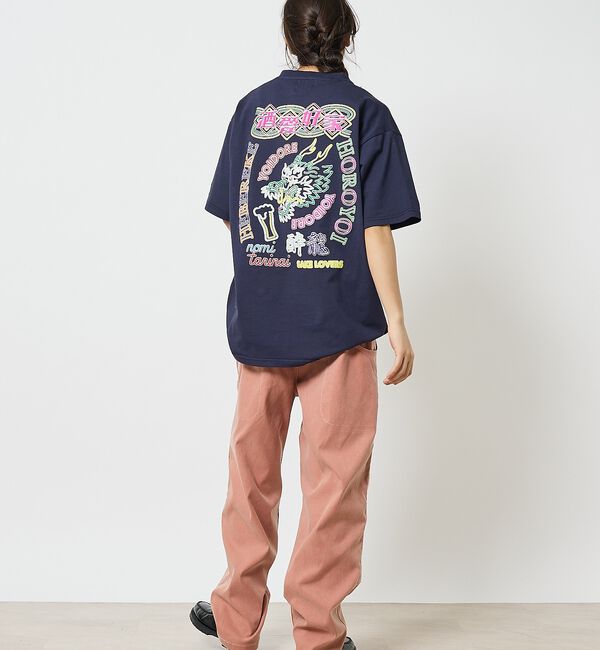 ABAHOUSE「【YOIDORE/ヨイドレ】 酒愛好家　刺繍Tシャツ/SAKE ネオンプリントＴ」|Tシャツ・カットソー|