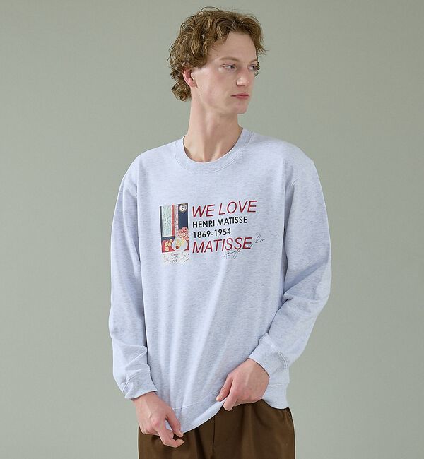 ABAHOUSE「【Henri Matisse / アンリ・マティス】アートポスター グラフィック」|スウェット・ジャージ|グレー