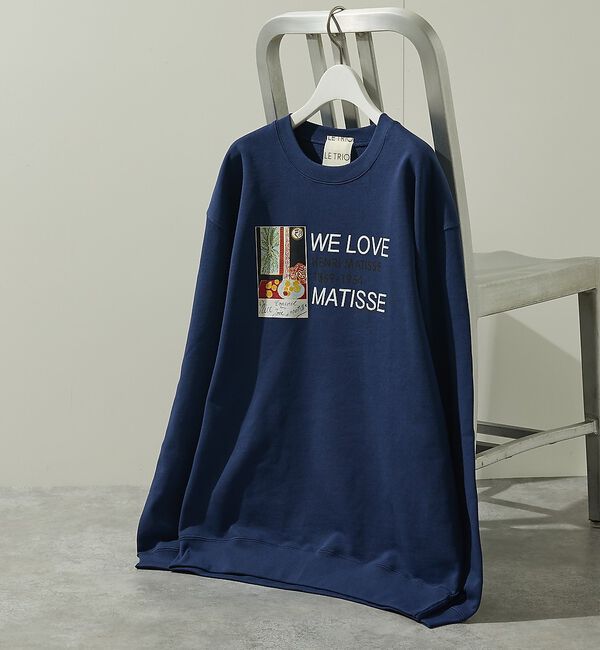 ABAHOUSE「【Henri Matisse / アンリ・マティス】アートポスター グラフィック」|スウェット・ジャージ|インディゴ