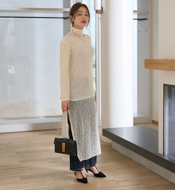 Rouge vif「前後２WAYサイドスリットレースワンピース」|ワンピース|