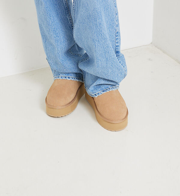 Rouge vif「【EMU/エミュー】PLATFORM MICROショートムートンブーツ」|ショートブーツ|