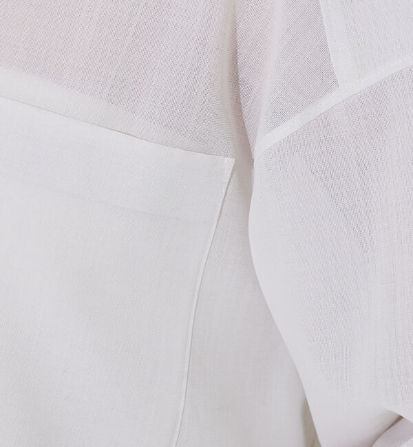 Rouge vif「【セットアップ対応】シアースリットスリーブボイルシャツ」|シャツ・ブラウス|