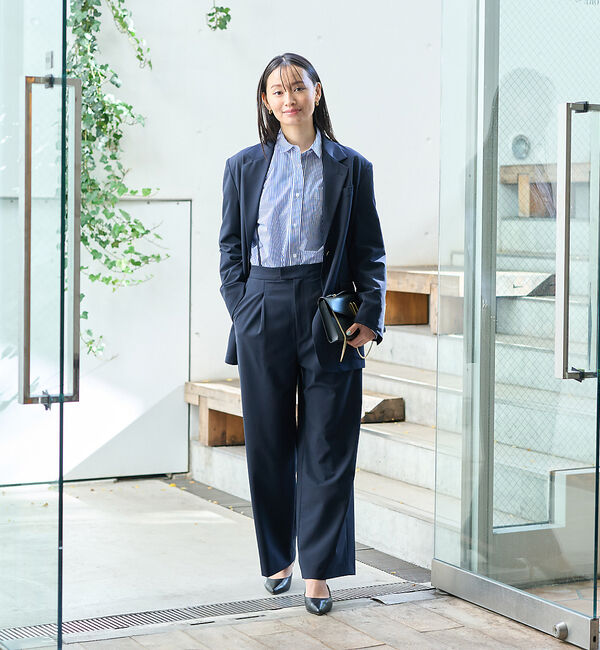 Rouge vif「【セットアップ対応】ビッグシルエットシングルジャケット」|テーラードジャケット|