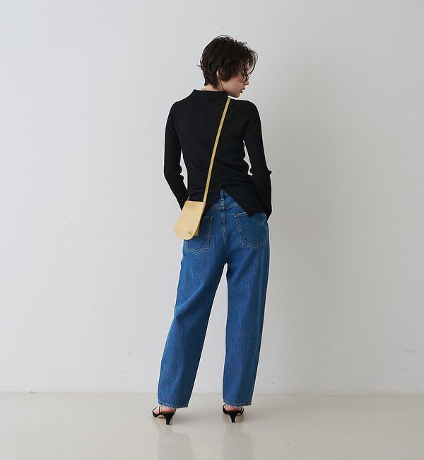 Rouge vif「防縮Wシアーポロリブニット」|ニット・セーター|