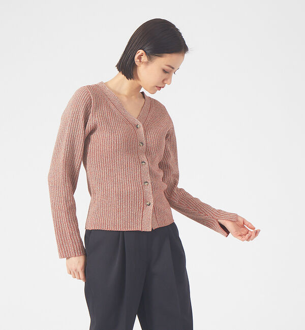 qualite「カラーメランジ2WAYリブニット」|ニット・セーター|