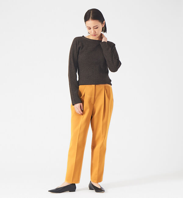 qualite「カラーメランジ2WAYリブニット」|ニット・セーター|