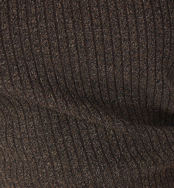 qualite「カラーメランジ2WAYリブニット」|ニット・セーター|