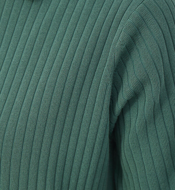 qualite「《アンサンブル対応》シャツ衿リブカーディガン」|カーディガン|