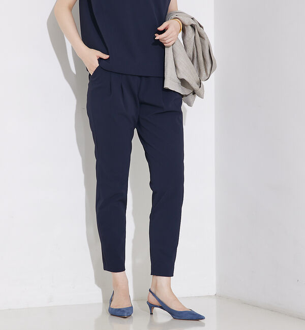 qualite「【25SS】2WAYストレッチタックパンツ」|その他|ネイビー