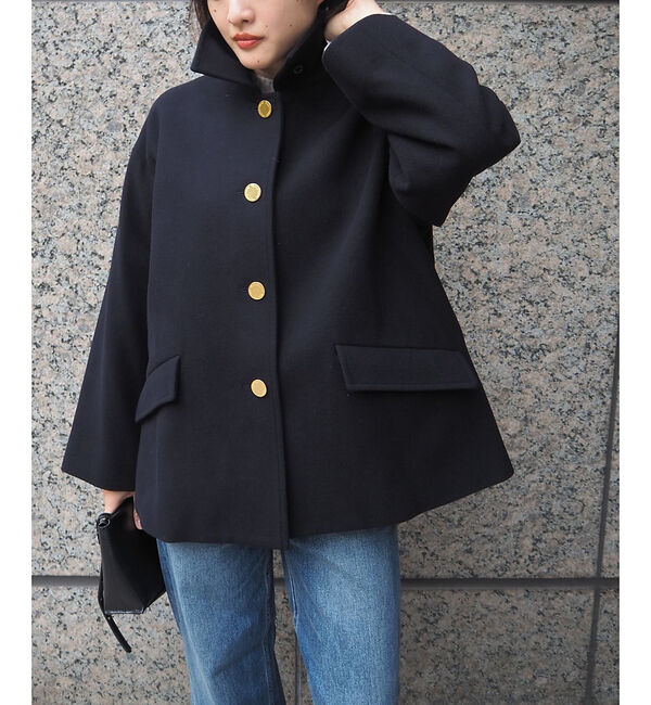 qualite「【TWW】LINTON SHORT リントン ショートコート」|ピーコート|ネイビー