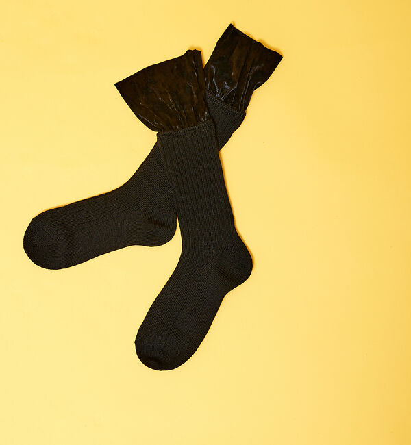AU BANNISTER「●FAKUI  ベロアフリルソックス」|その他|