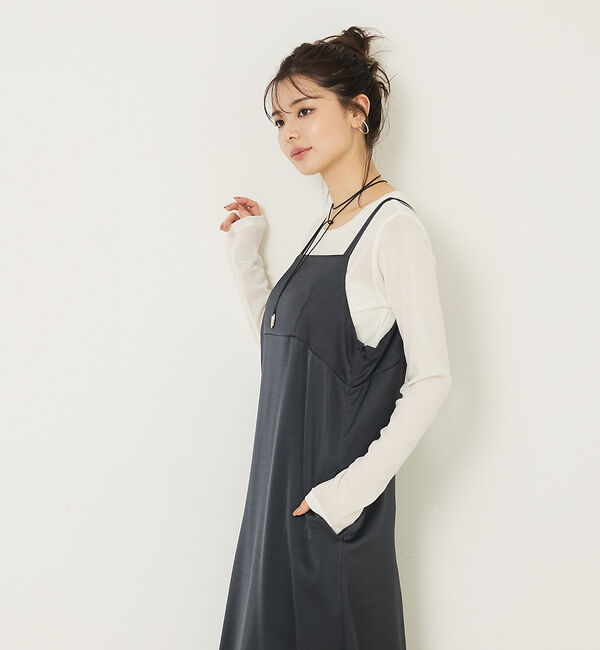 abahouse mavie「ダブルストラップキャミワンピース」|ワンピース|