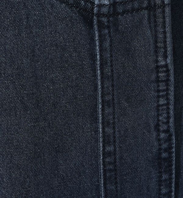 NOMINE「サイドライン タック ワイド ハイウエスト デニムパンツ【予約】」|デニム|