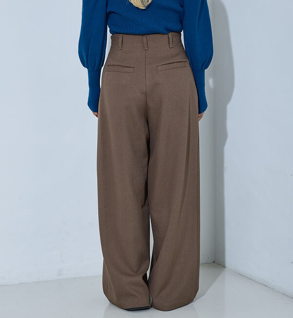 NOMINE「【セットアップ】タックワイドパンツ」|その他|