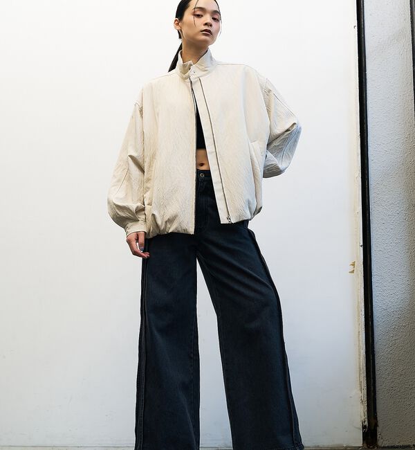 NOMINE「中綿 ドルマン ボリューム ブルゾン」|ブルゾン・スタジャン|