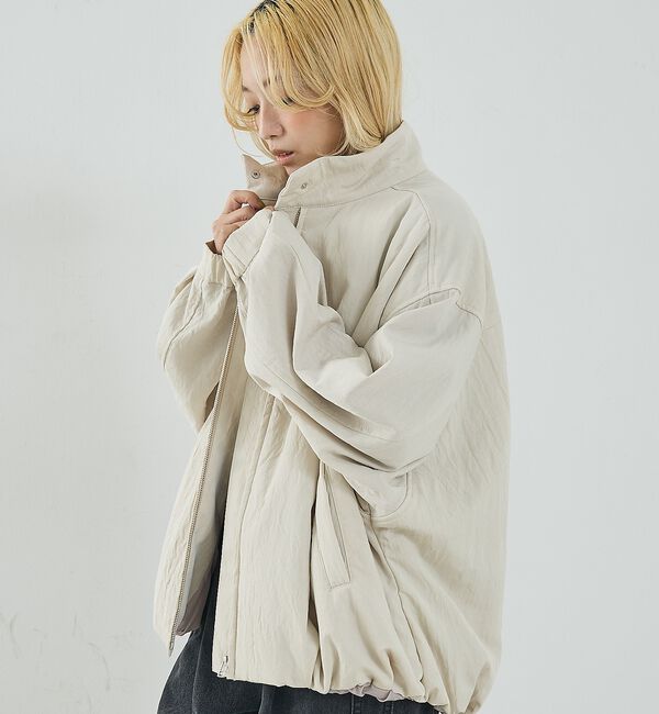 NOMINE「中綿 ドルマン ボリューム ブルゾン」|ブルゾン・スタジャン|