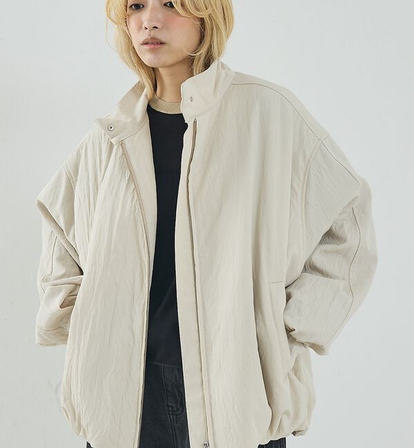NOMINE「中綿 ドルマン ボリューム ブルゾン」|ブルゾン・スタジャン|