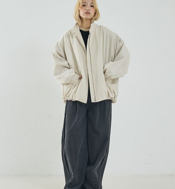 NOMINE「中綿 ドルマン ボリューム ブルゾン」|ブルゾン・スタジャン|