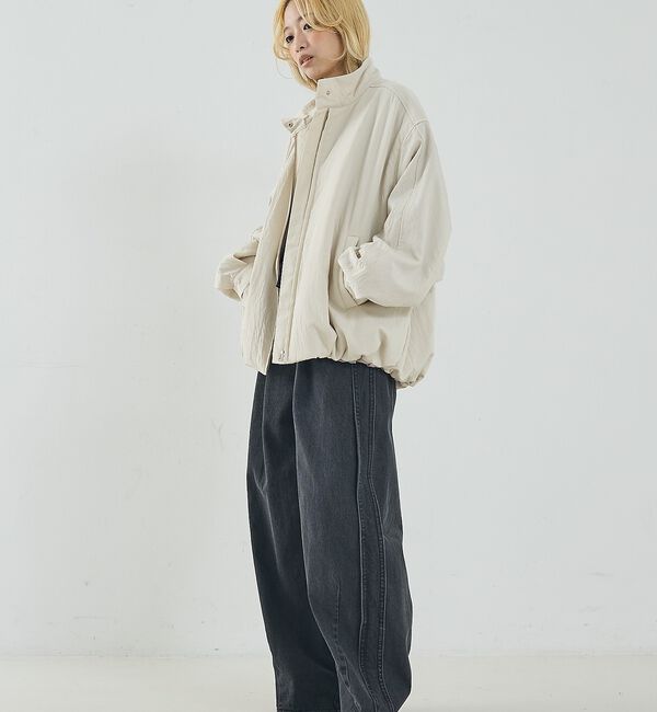 NOMINE「中綿 ドルマン ボリューム ブルゾン」|ブルゾン・スタジャン|