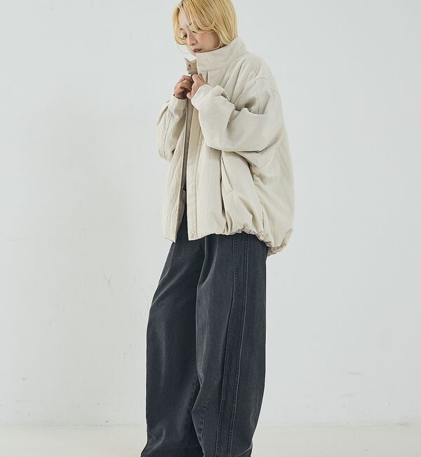 NOMINE「中綿 ドルマン ボリューム ブルゾン」|ブルゾン・スタジャン|