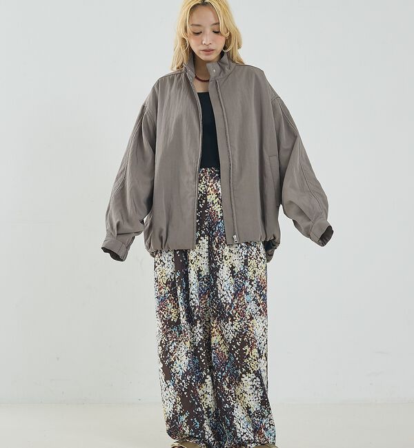 NOMINE「中綿 ドルマン ボリューム ブルゾン」|ブルゾン・スタジャン|