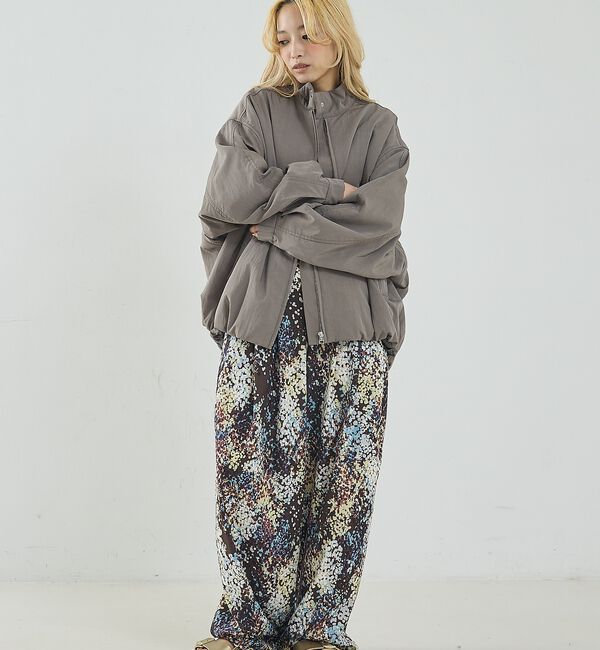 NOMINE「中綿 ドルマン ボリューム ブルゾン」|ブルゾン・スタジャン|