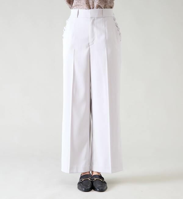 TIARA「フリルポケットワイドストレートパンツ」|その他|