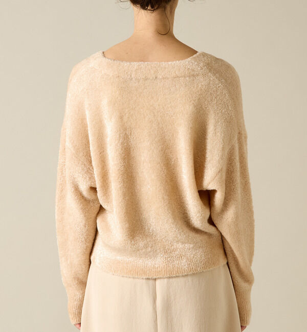 Liesse「2WAYラメニット」|カーディガン|