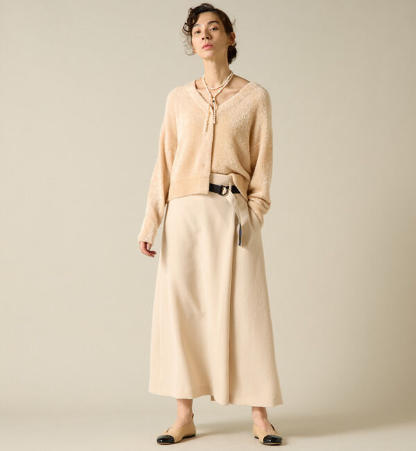 Liesse「2WAYラメニット」|カーディガン|