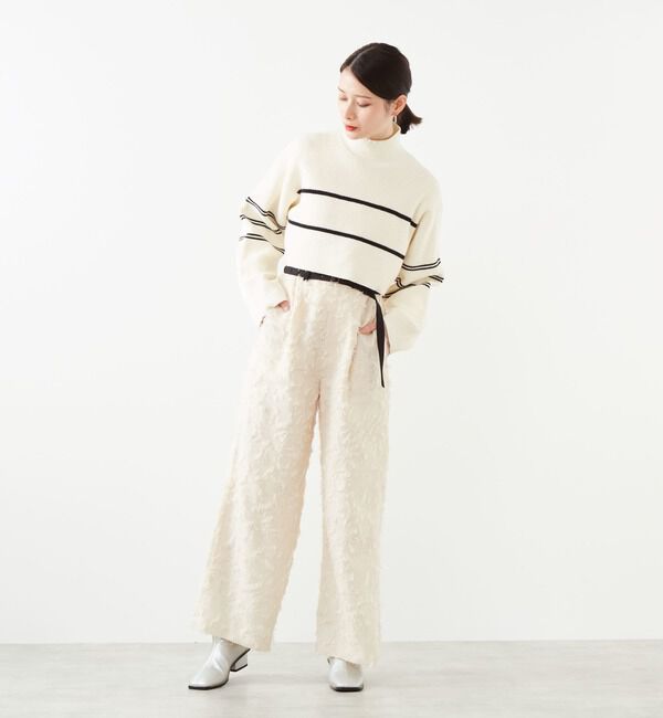 Soffitto「2WAYボーダーニット」|ニット・セーター|