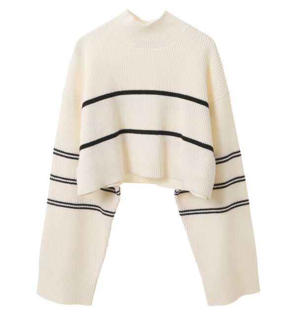 Soffitto「2WAYボーダーニット」|ニット・セーター|
