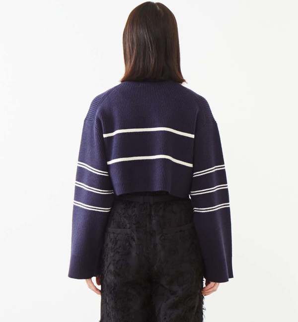 Soffitto「2WAYボーダーニット」|ニット・セーター|