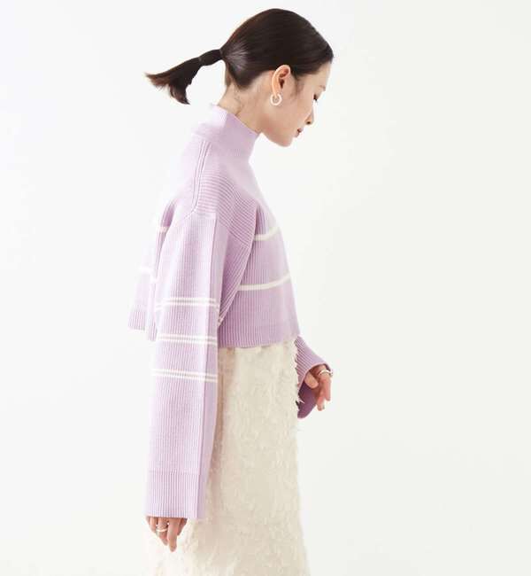Soffitto「2WAYボーダーニット」|ニット・セーター|