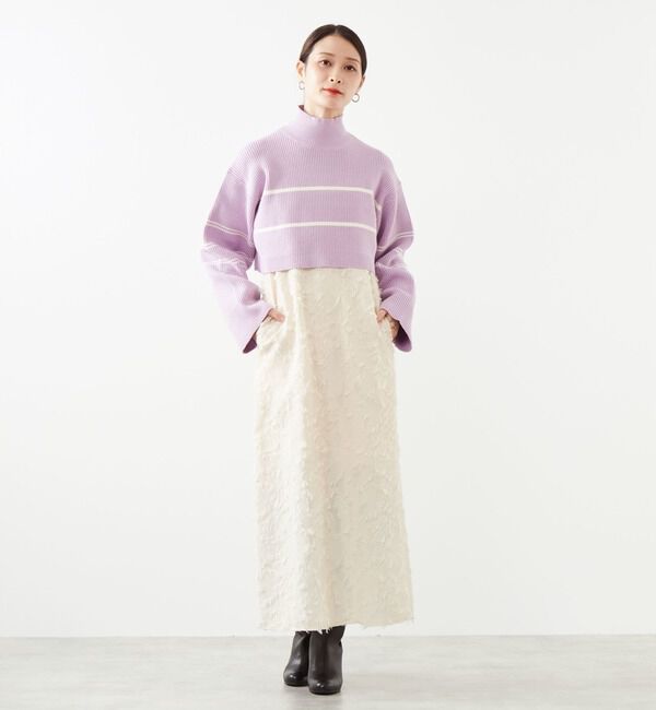 Soffitto「2WAYボーダーニット」|ニット・セーター|