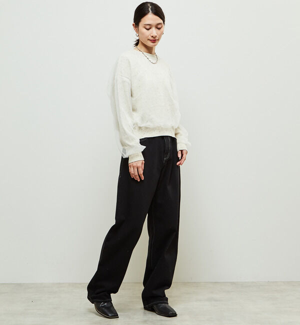 Soffitto「チュールドッキング3WAYカーディガン」|カーディガン|