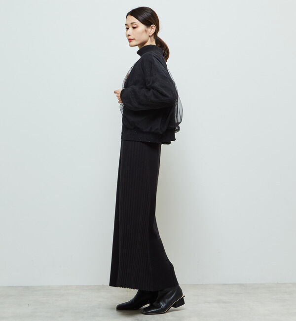 Soffitto「チュールドッキング3WAYカーディガン」|カーディガン|