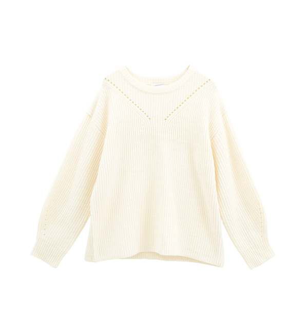 SOFFITTO「フリンジ付きニット」|ニット・セーター|