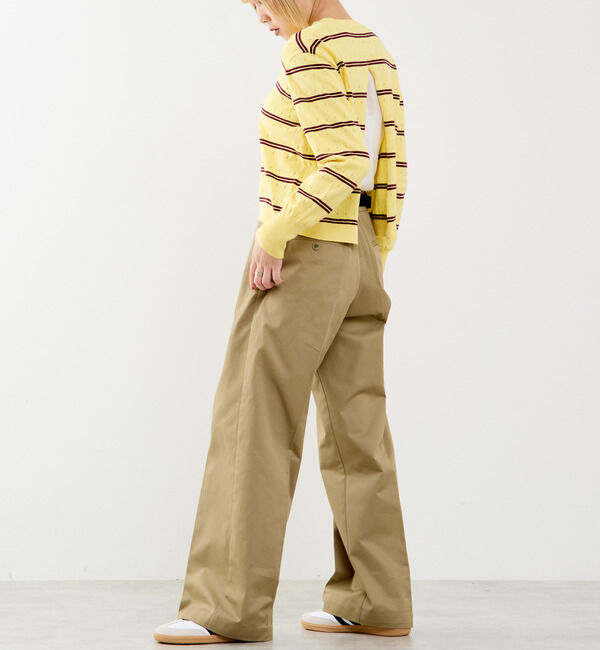 SOFFITTO「【A_/エース】コットンカシミアボーダーニット」|ニット・セーター|