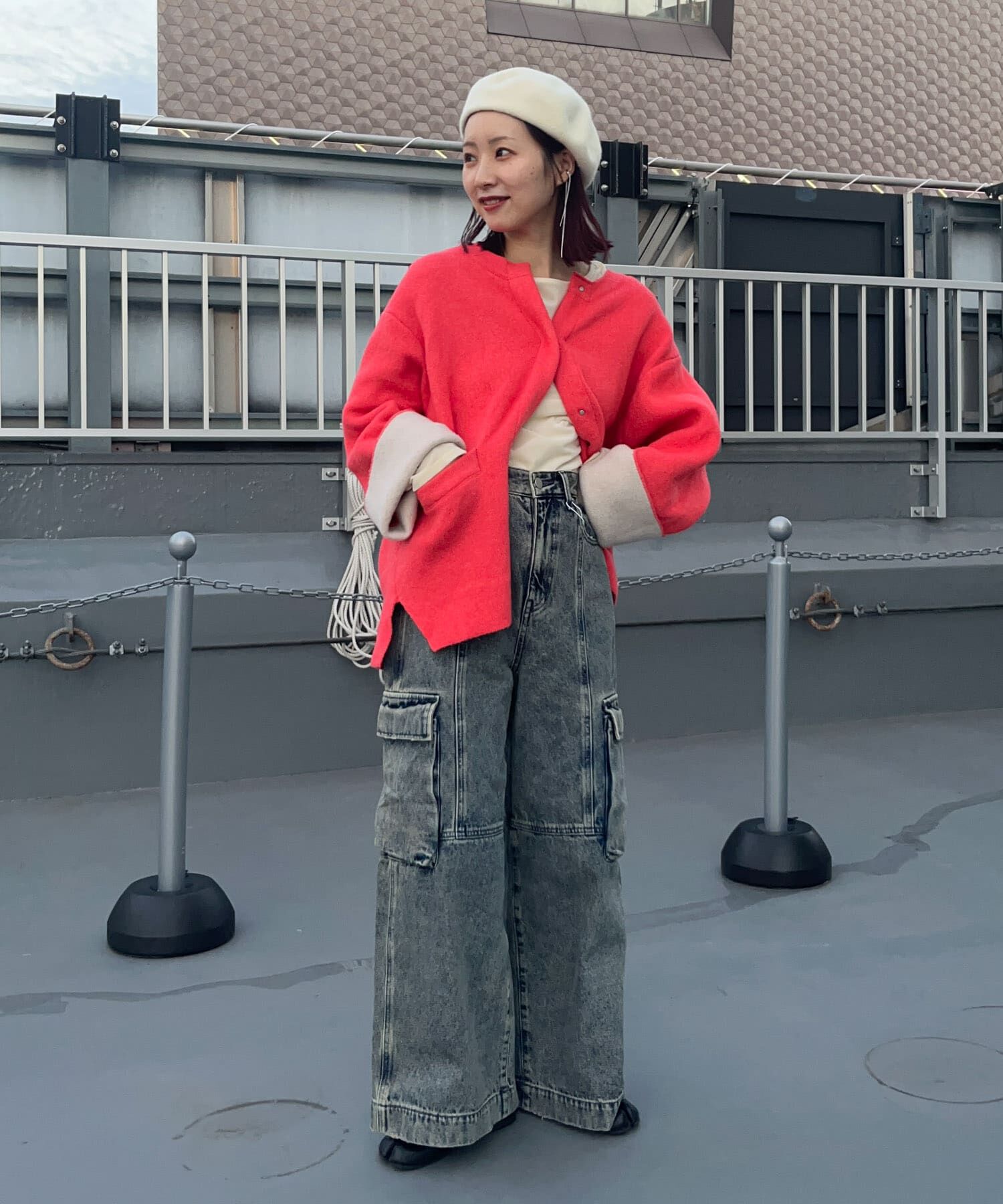 SMELLY「シンプルバスクベレー」|ハンチング・ベレー帽|