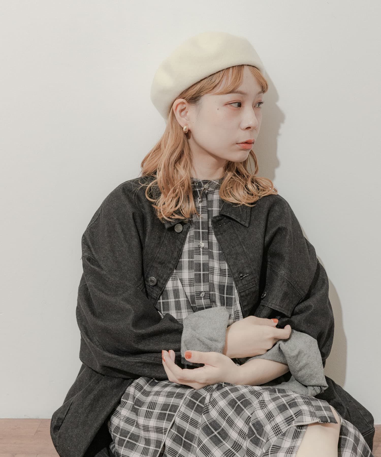 SMELLY「シンプルバスクベレー」|ハンチング・ベレー帽|