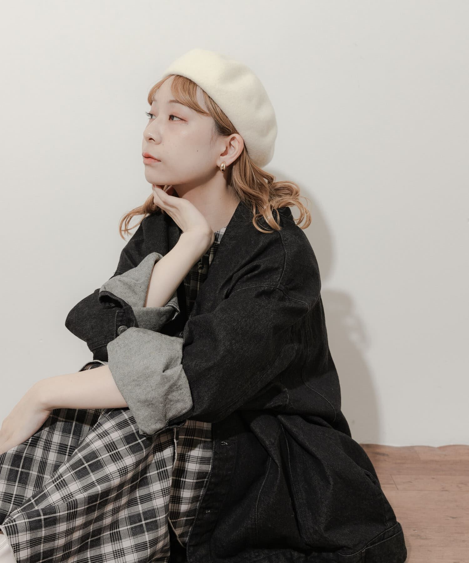 SMELLY「シンプルバスクベレー」|ハンチング・ベレー帽|