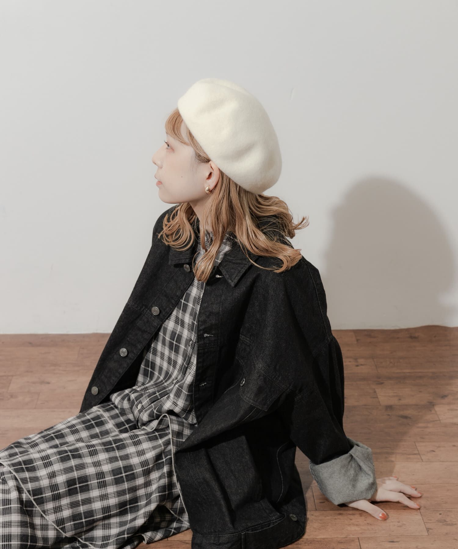 SMELLY「シンプルバスクベレー」|ハンチング・ベレー帽|