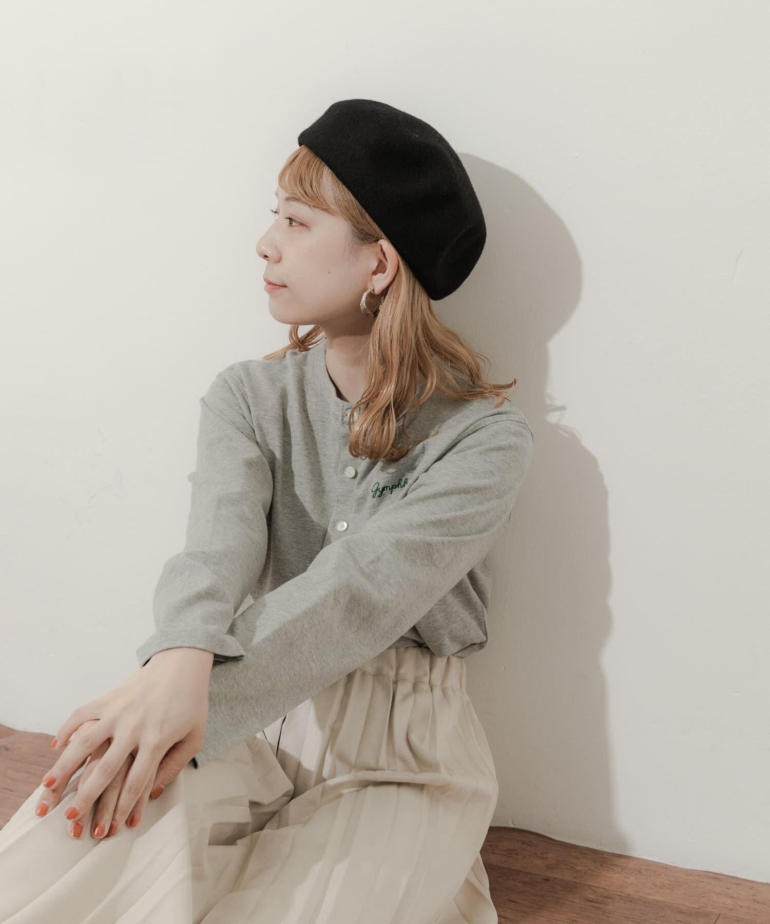 SMELLY「シンプルバスクベレー」|ハンチング・ベレー帽|