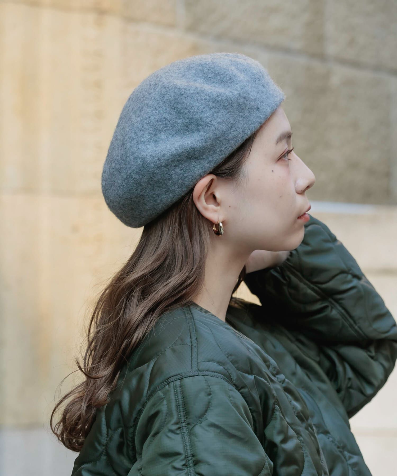 SMELLY「シンプルバスクベレー」|ハンチング・ベレー帽|