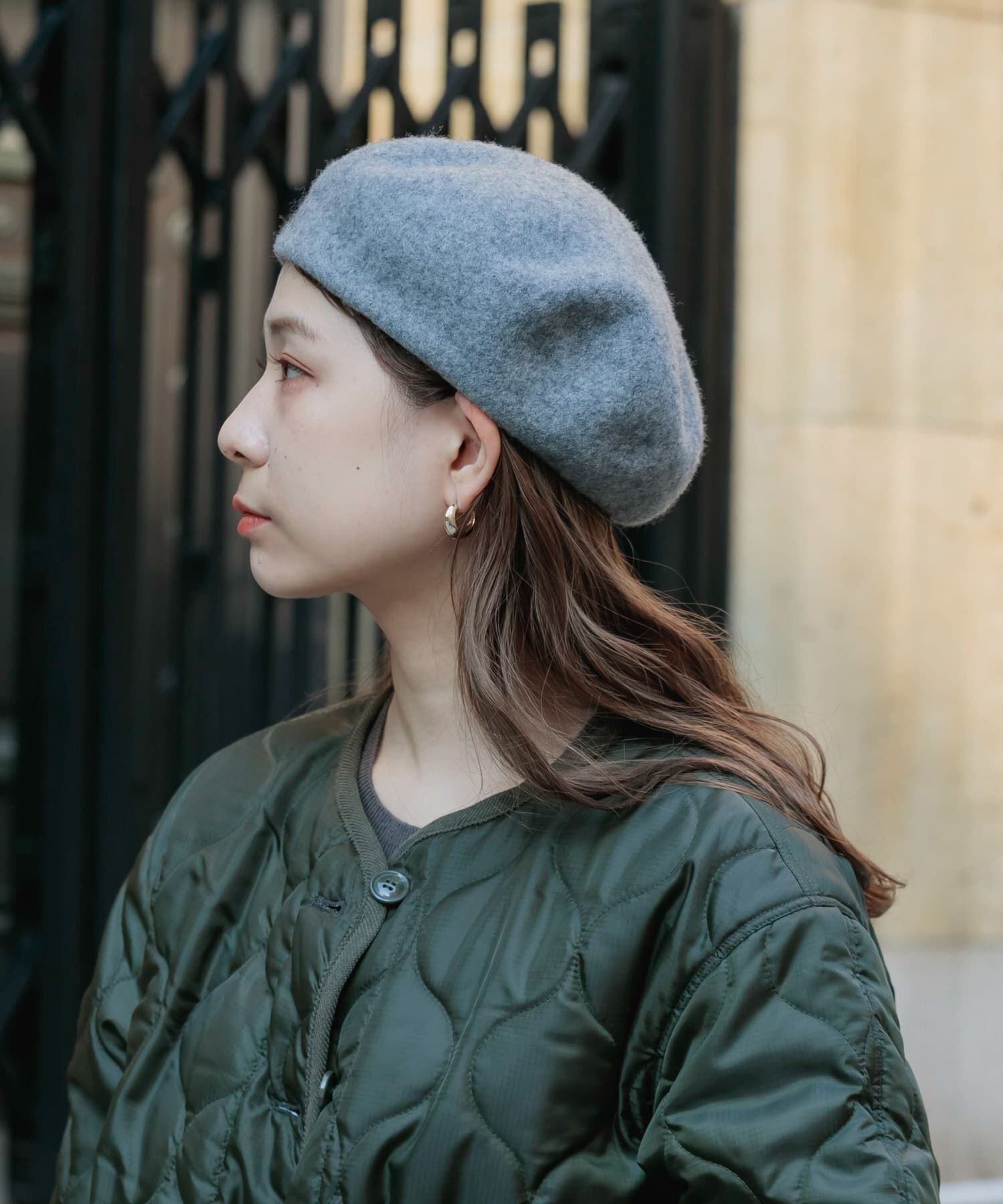 SMELLY「シンプルバスクベレー」|ハンチング・ベレー帽|