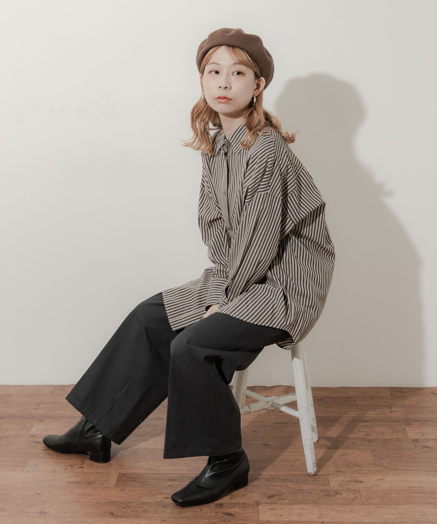 SMELLY「シンプルバスクベレー」|ハンチング・ベレー帽|