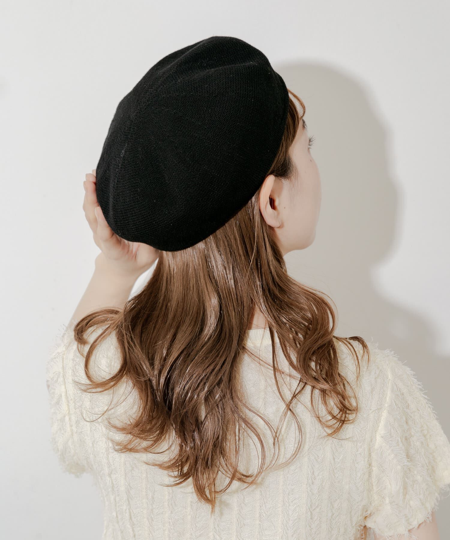 SMELLY「リネンミックスベレー」|ハンチング・ベレー帽|