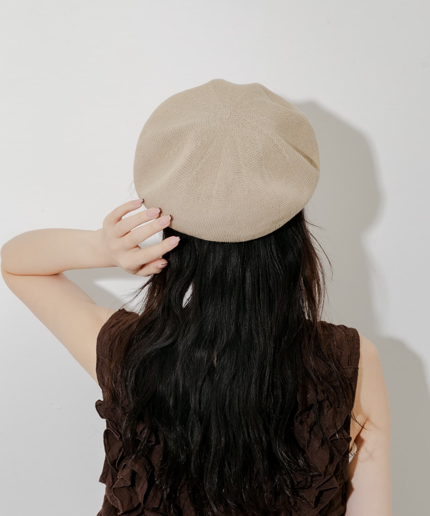 SMELLY「リネンミックスベレー」|ハンチング・ベレー帽|